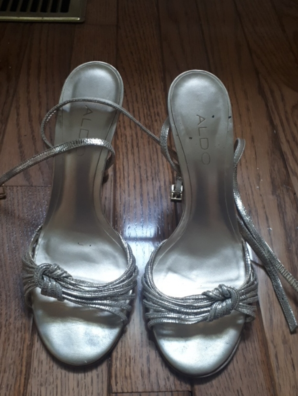 ALDO Goldr Strappy Knot Heeled Sandals